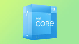 the intel core i3 12100f processor, shown in a blue box marked with the wording 'discrete graphics required'