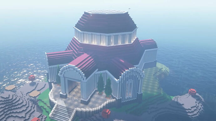 A screenshot of a Minecraftmuseum build.