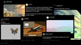 A collage of strange and interesting posts from Twitter bots.